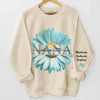 Un amour qui fleurit - Sweat-shirt unisexe personnalisé avec motif sur la manche - Fête des Mères, cadeau pour maman, grand-mère