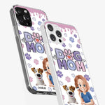 A Dog Mom’s Heart Is Always Full - Dog Personalized Custom 3D Inflated Effect Printed Clear Phone Case - Gift For Pet Owners, Pet Lover