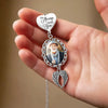 Custom Photo I'm Always With  You - Memorial Personalized Custom Graduation Tassel Heart & Angel Wing Charm - Sympathy Gift For Family Members