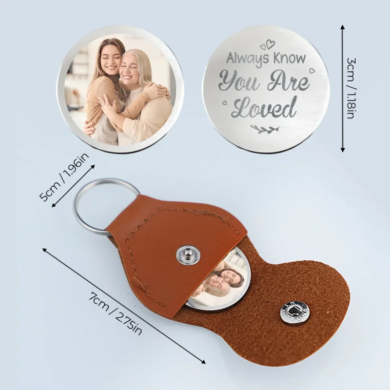 Custom Photo Always Know You Are Loved - Family Personalized Custom Pocket Hug - Mother's Day, Gift For Mom, Grandma