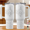 Bound By Love, Connected For Life - Family Personalized Custom Engraved 40oz Tumbler With Handle - Mother's Day, Gift For Mom, Grandma