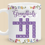 Love Stitched In Every Name - Family Personalized Custom 3D Inflated Effect Printed Mug - Mother's Day, Gift For Mom, Grandma