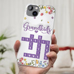 Tiny Names, Endless Love - Family Personalized Custom 3D Inflated Effect Printed Clear Phone Case - Mother's Day, Gift For Grandma, Grandpa