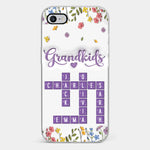 Tiny Names, Endless Love - Family Personalized Custom 3D Inflated Effect Printed Clear Phone Case - Mother's Day, Gift For Grandma, Grandpa