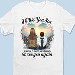 Love Remains Beyond Goodbye - Memorial Personalized Custom Unisex T-shirt, Premium T-shirt, Hoodie - Sympathy Gift For Family Members, Daughter, Son