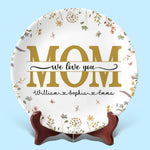 You Are Our Heart, Mom - Family Personalized Custom Ceramic Plate - Mother's Day, Gift For Mom, Grandma