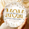You Are Our Heart, Mom - Family Personalized Custom Ceramic Plate - Mother's Day, Gift For Mom, Grandma