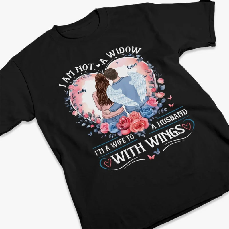 A Wife’s Love Is Eternal - Memorial Personalized Custom Unisex T-shirt, Premium T-shirt, Hoodie - Sympathy Gift For Wife, Husband