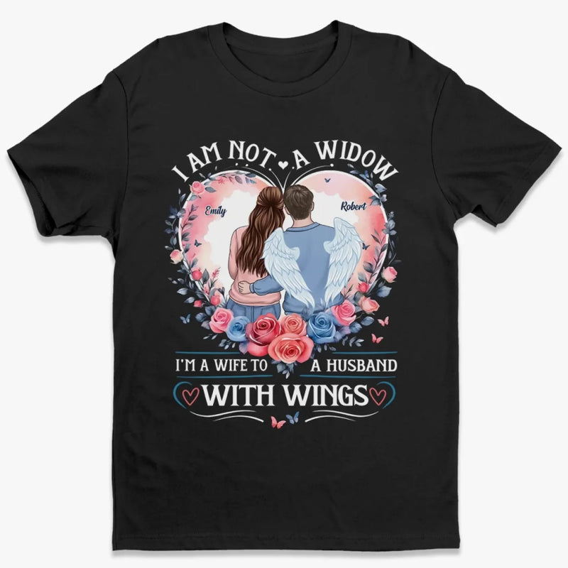 A Wife’s Love Is Eternal - Memorial Personalized Custom Unisex T-shirt, Premium T-shirt, Hoodie - Sympathy Gift For Wife, Husband