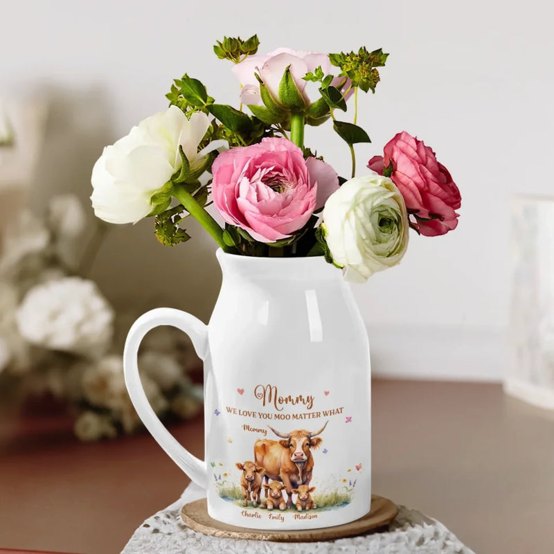 You Are Our Everything, Mom - Family Personalized Custom Home Decor Flower Vase - Mother's Day, House Warming Gift For Mom, Daughter