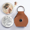 Photo personnalisée L'amour ne finit jamais, il se transforme simplement - Câlin de poche personnalisé commémoratif - Cadeau de condoléances pour les membres de la famille