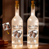 Photo personnalisée toujours en vie, toujours main dans la main - Lampe bouteille personnalisée pour couple - Cadeau pour mari et femme, anniversaire