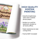 Where Flowers Bloom, So Does Love - Family Personalized Custom Horizontal Poster - Mother's Day, Gift For Grandma, Gardeners