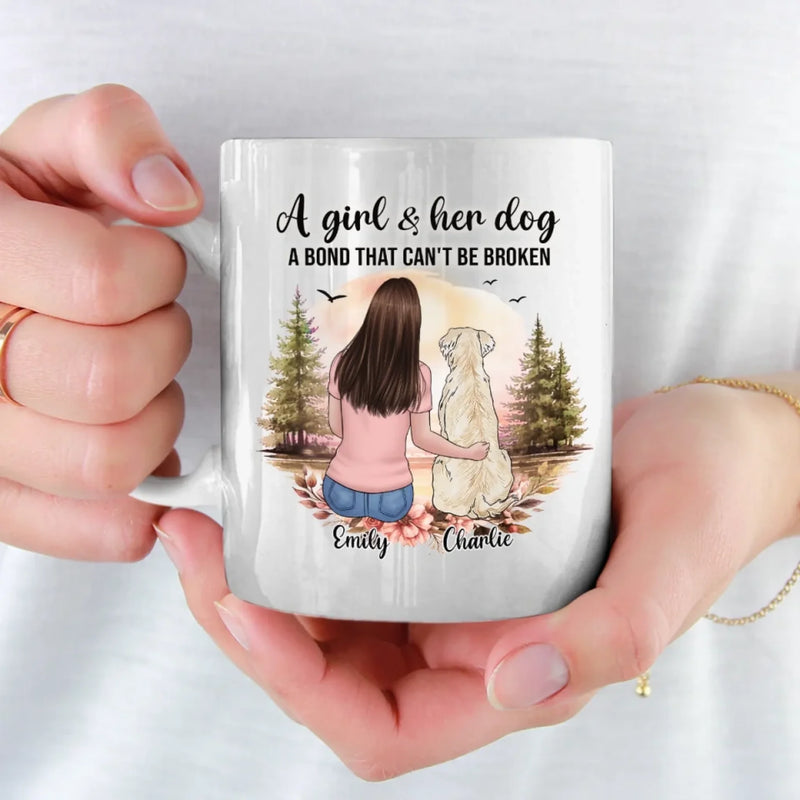 My Heart Has Four Paws - Dog Personalized Custom Mug - Mother's Day, Gift For Pet Owners, Pet Lovers