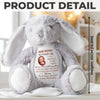 Just A Little Bump Full Of Big Love - Family Personalized Custom Easter Bunny Plush - Mother's Day, Baby Shower Gift, Gift For First Mom