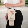 Grow Strong, Flourish Like A Flower - Family Personalized Custom Neoprene Water Bottle Carrier With Pocket - Gift For Yourself, Best Friends, Siblings, Family Members