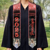 Custom Photo The Future Looks Good On You - Family Personalized Custom Triangle Graduation Stole - Graduation Gift For Family Members, Siblings, Brothers, Sisters
