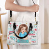 Keep Calm I'm A Nurse - Nurse Personalized Custom Leather Handbag - Appreciation, Thank You Gift, Nurse Life, Doctor Life