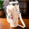 Dog Mom Vibes Only - Dog Personalized Custom Neoprene Water Bottle Carrier With Pocket - Mother's Day, Gift For Pet Owners, Pet Lovers