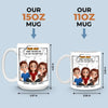 We Love You More Than Brunch And Hugs Combined - Family Personalized Custom Mug - Mother's Day, Gift For Mom, Grandma