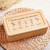 Grandma's Favorite Garden - Family Personalized Custom Wooden Jewelry Box - Mother's Day, Gift For Mom, Grandma