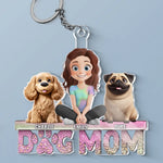 Fur Babies First, Everything Else Later - Dog Personalized Custom Shaped Acrylic Keychain - Gift For Pet Owners, Pet Lovers