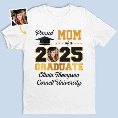 Custom Photo Congratulations On Your Graduation - Family Personalized Custom Unisex T-shirt, Premium T-shirt, Hoodie - Graduation Gift For Family Members, Siblings, Brothers, Sisters