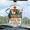 Sauver des vies, un battement de cœur à la fois - Décoration de voiture personnalisée pour infirmière - Forme personnalisée en acrylique - Cadeau d'appréciation, de remerciement, de vie d'infirmière, de vie de médecin