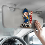 Custom Photo From Student To Star - Family Personalized Custom Car Visor Clip - Graduation Gift For Family