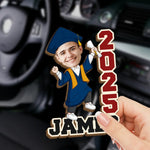 Custom Photo From Student To Star - Family Personalized Custom Car Visor Clip - Graduation Gift For Family