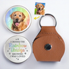 Photo personnalisée : vos empreintes de pattes restent avec moi pour toujours - Pochette personnalisée commémorative personnalisée - Cadeau de condoléances pour les propriétaires et les amoureux des animaux