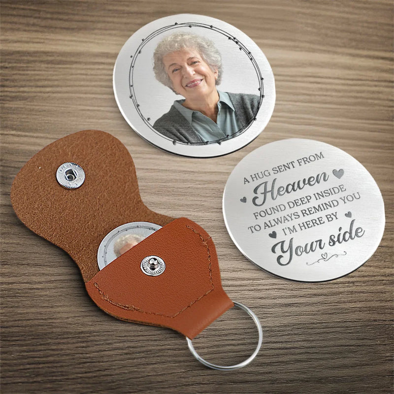 Custom Photo Your Hug Lives On In My Heart - Memorial Personalized Custom Pocket Hug - New Arrival, Sympathy Gift For Family Members