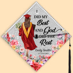 New Chapter New Dreams - Family Personalized Custom Graduation Cap - Graduation Gift For Daughter, Sisters, Friends