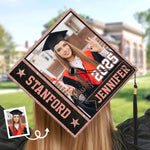 Custom Photo Chase Your Next Adventure - Family Personalized Custom Graduation Cap - Graduation Gift For Family