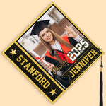 Custom Photo Chase Your Next Adventure - Family Personalized Custom Graduation Cap - Graduation Gift For Family