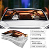 Paws On The Wheel, Tails On The Move - Dog & Cat Personalized Custom Auto Windshield Sunshade, Car Window Protector - Gift For Pet Owners, Pet Lovers