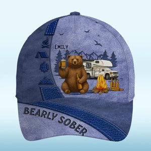 Dormez à la belle étoile, réveillez-vous en paix ! Casquette de camping personnalisée, imprimé intégral, cadeau idéal pour les amateurs de camping.