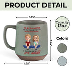 Watching You Be A Mom Warms My Heart - Family Personalized Custom Printed Stoneware 12oz Mug - Mother's Day, Gift For Mom, Daughter