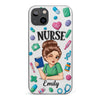 Infirmière, vie meilleure - Coque de téléphone transparente personnalisée avec effet gonflé 3D - Cadeau d'appréciation, de remerciement, vie d'infirmière, vie de médecin