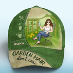 Gardening Is My Therapy - Family Personalized Custom Hat, All Over Print Classic Cap -  Gift For Gardeners