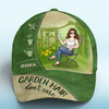 Gardening Is My Therapy - Family Personalized Custom Hat, All Over Print Classic Cap -  Gift For Yourself, Best Friends, Siblings, Family Members, Gardening Lovers