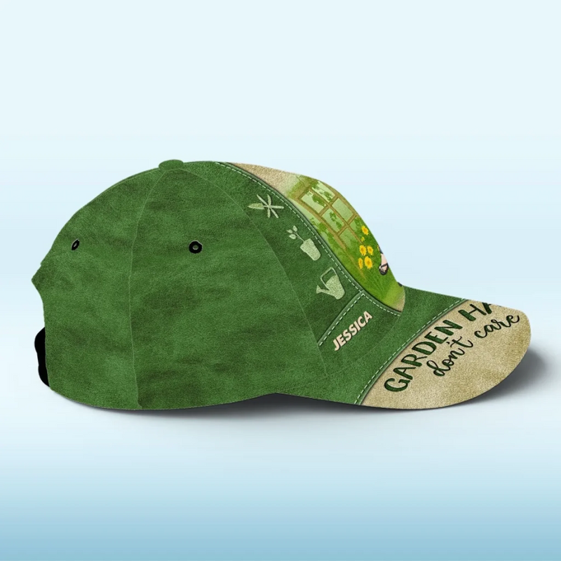 Gardening Is My Therapy - Family Personalized Custom Hat, All Over Print Classic Cap -  Gift For Yourself, Best Friends, Siblings, Family Members, Gardening Lovers