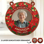 Custom Photo Until We Meet Again, We Hold You Close - Memorial Personalized Window Hanging Suncatcher Ornament - Sympathy Gift For Family