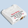 Thanks For Cleaning Up My Mess - Dog Personalized Custom Unisex T-shirt, Premium T-shirt, Hoodie - Mother's Day, Gift For Pet Owners, Pet Lovers