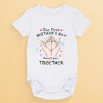 Together from Day One - Family Personalized Custom Baby Onesie - Mother's Day, Baby Shower Gift, Gift For First Mom