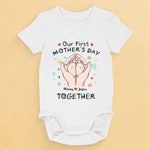 Together from Day One - Family Personalized Custom Baby Onesie - Mother's Day, Baby Shower Gift, Gift For First Mom