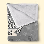 This Is My Dog Cuddling Blanket - Dog Personalized Custom Blanket - Gift For Pet Owners, Pet Lovers