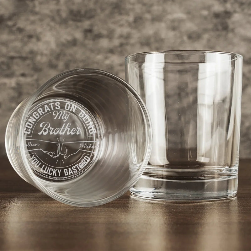 The Best Place To Be Is In The Hands Of Family - Family Personalized Custom Whiskey Glass - New Arrival, Gift For Family Members AMZ