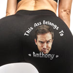 Custom Photo Belongs To Me And Me Only - Personalized Custom Women Leggings - Gift For Wife, Girlfriend, Couple