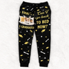 Diploma In Hand, Bedtime Begins - Family Personalized Custom Unisex Sweatpants - Graduation Gift For Family Members, Siblings, Brothers, Sisters